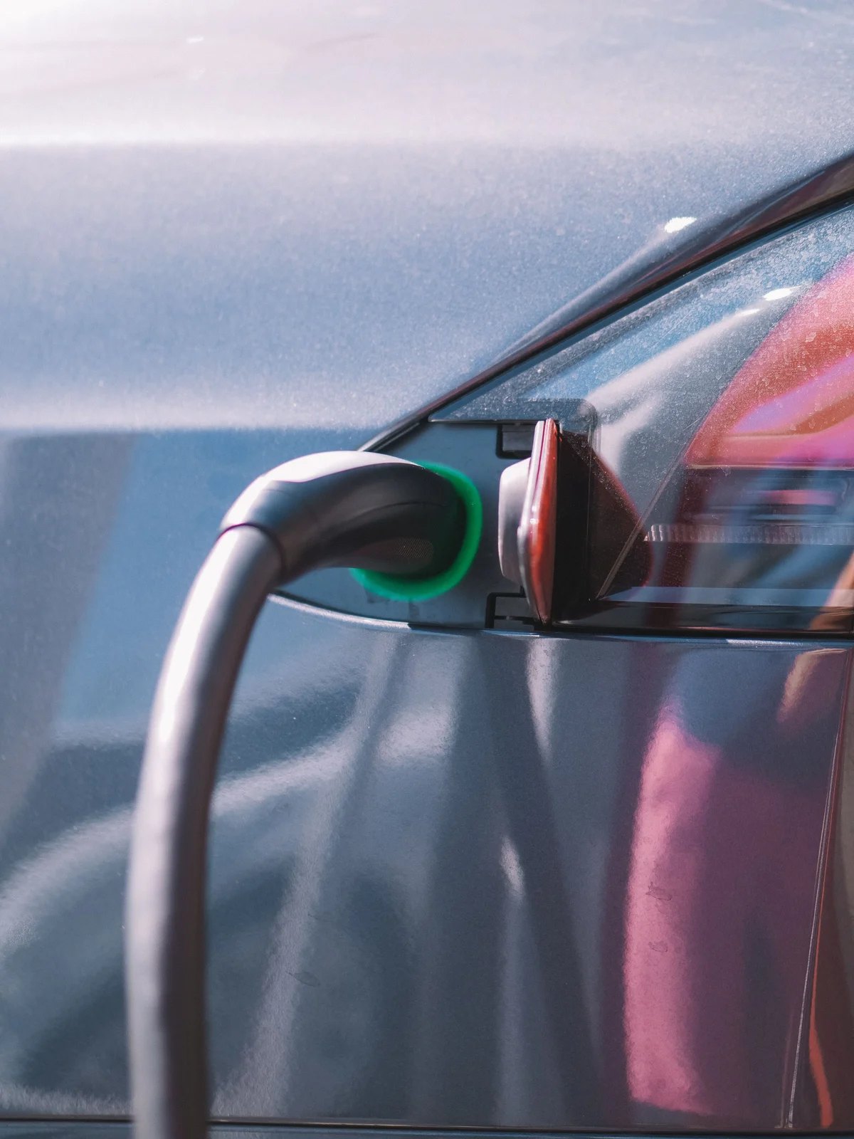 Ladeanschluss eines Elektroautos